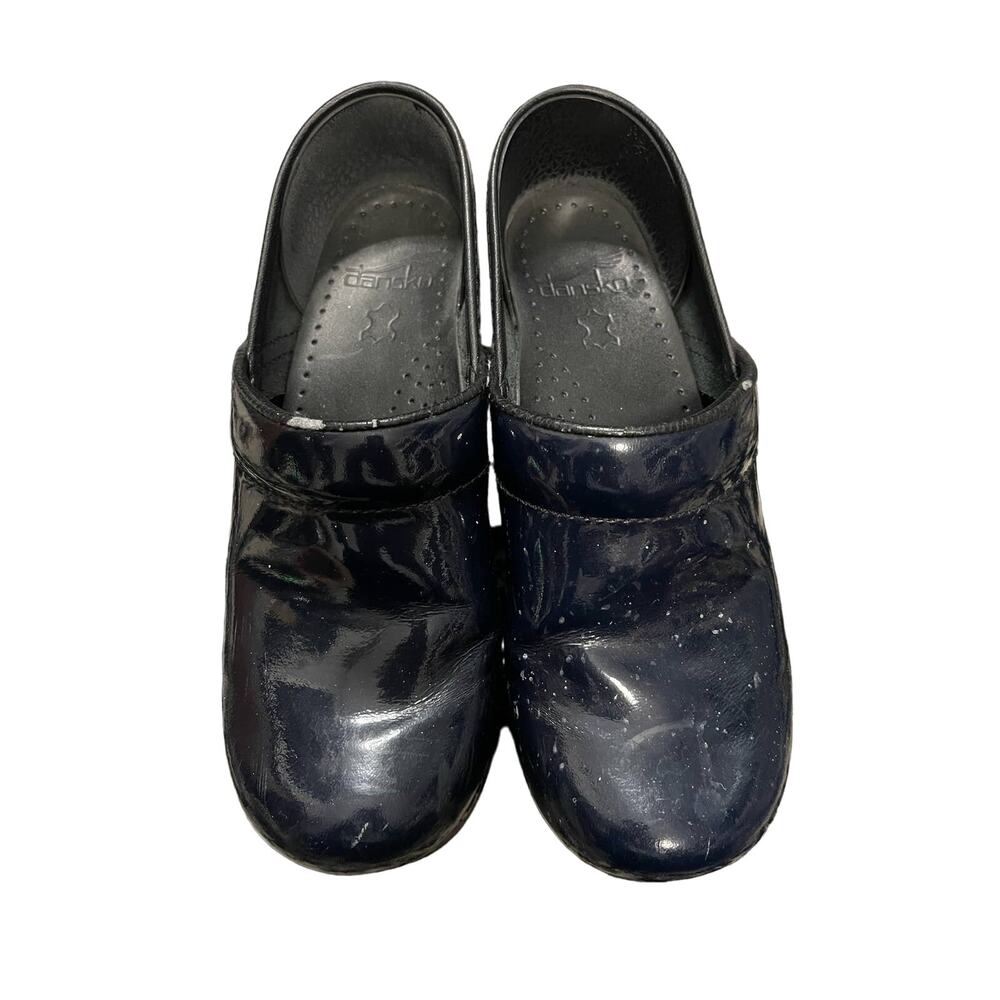 Dansko Blue Patent Clogs Women's Size 36